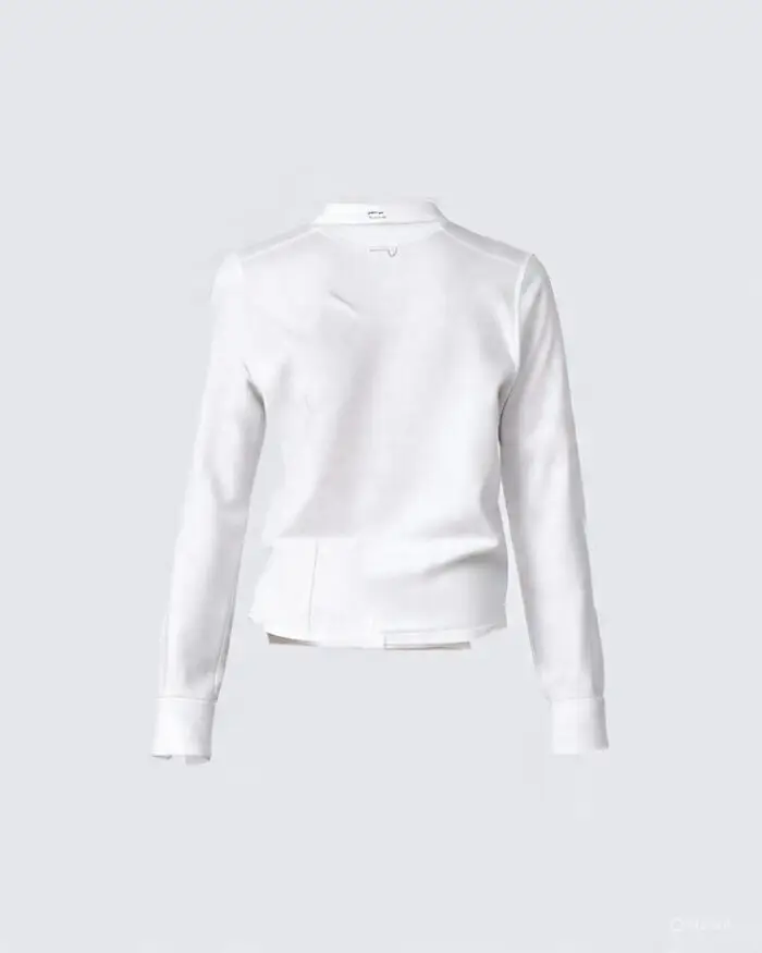 Fitted button shirt with wide cuff - Image 4